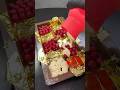 when 24 karat gold foil and red currants meets Dubai chocolate 🍫✨ No Music! #asmr #chocolate #day1