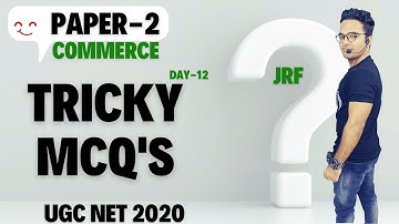 Expected Mcqs - Paper 2 commerce || Day-12 || Ugc Nta Net Commerce 2020