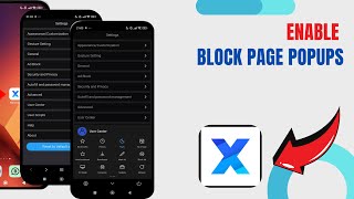 Enable Block Page Popups On X Browser. |Technologyglance screenshot 3