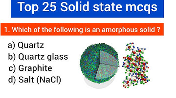 mcq on solid states | top 25 Solid state mcqs