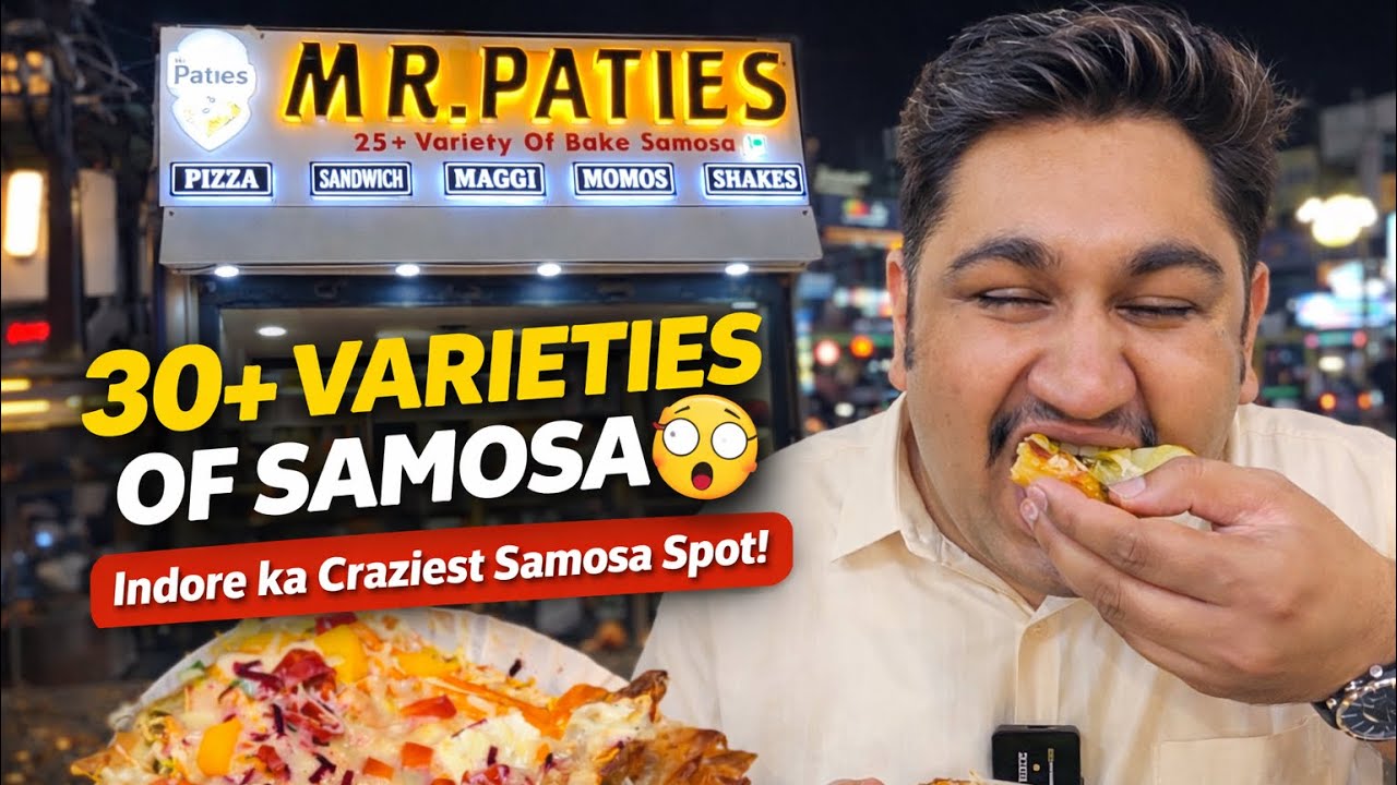 30+ Varieties of Baked Samosa 😍 | Mr. Patties, Vijay Nagar, Indore #indoriichatore 
