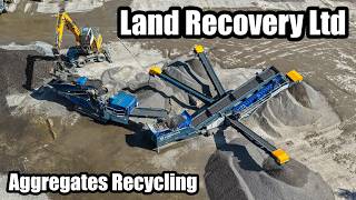 Land Recovery Ltd – Aggregates Recycling Facility | Aerial Overview | Stoke-on-Trent (Chemical Lane)