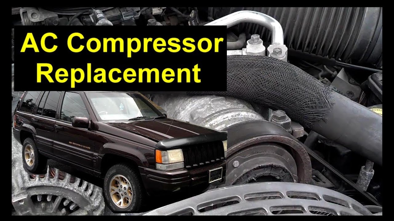 How to replace the AC compressor on the Jeep Grand ... ford explorer 4 0 v6 engine diagram 