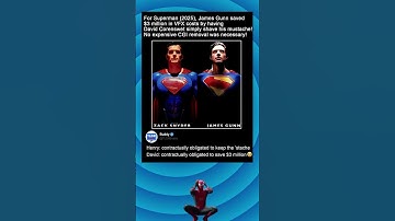 For Superman (2025), James Gunn saved $3 million in VFX costs by having David Corenswet simply shave