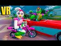 Катаюсь с Гига Монти и Чикой на мотоцикле по городу в Бонелаб FNAF COOP BONELAB Mod