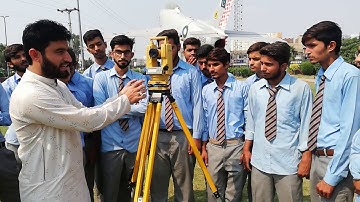 Practical of Theodolite lecture#3 (Lining in with theodolite) . Muhammad Tajumal Habib