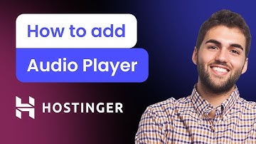 How to add Audio Player to Hostinger