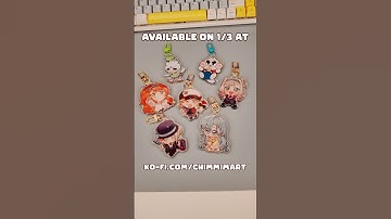 Reverse: 1999 reversible keychains!!! 🔥 #gacha #重返未來1999 #reverse1999 #genshinimpact #artist