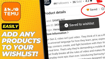 How to Add Product to Wishlist & Access Wishlist on TEMU | Fix Can’t Find Wishlist! (WORK on 2025)