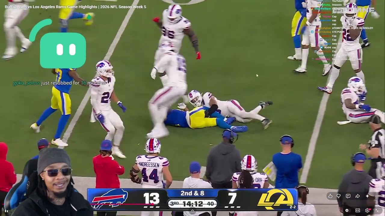 FlightReacts To Buffalo Bills vs Los Angeles Rams Game Highlights | 2026 NFL Season Week 5!