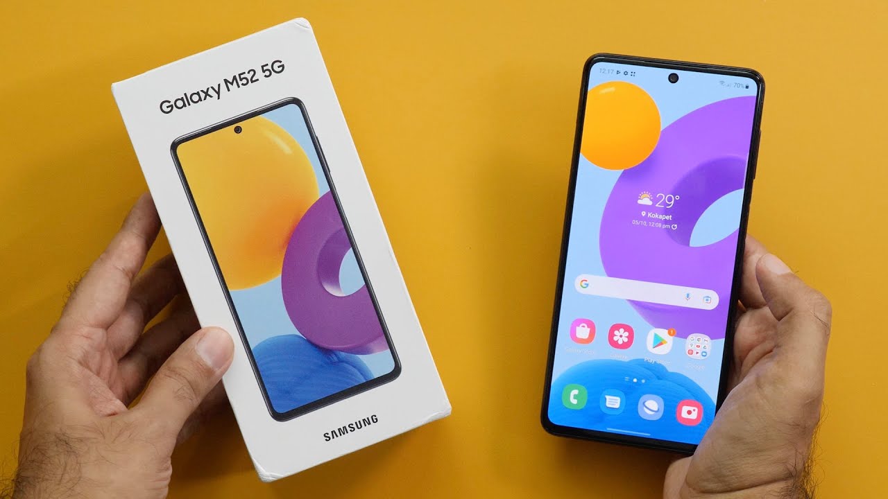Samsung Galaxy M52 (5G) Unboxing Hands On Overview