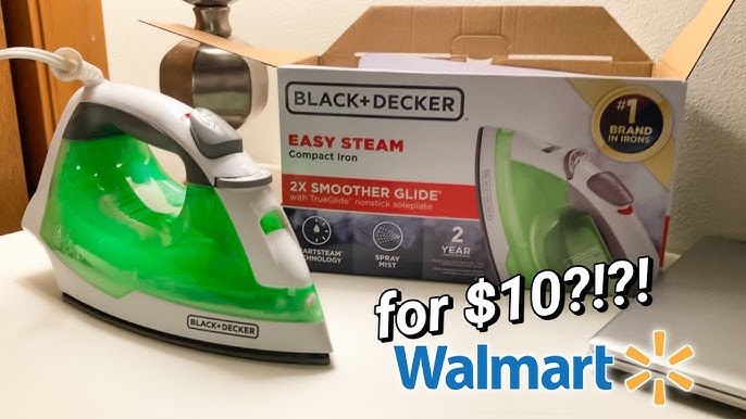BLACK+DECKER Easy Steam Anti-Drip Compact Steam Iron, Green, IR02V – BeeGo  Life