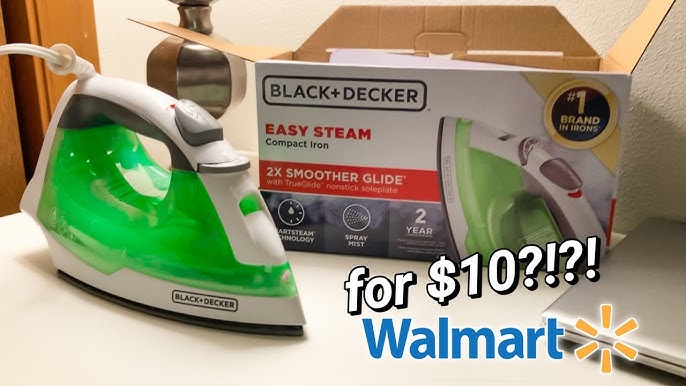 Black & Decker Lime Green Easy Steam Iron Compact - Model D340