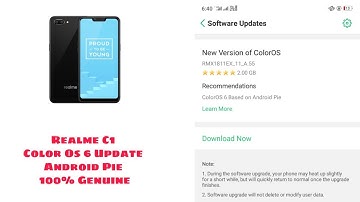 Realme C1 Android Pie With Color Os 6 Stable Live OTA | RJ Aakash
