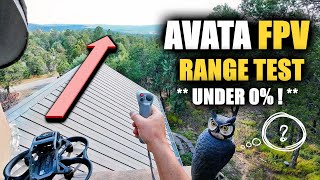 DJI AVATA Range Test - HOW FAR Will it GO?! (Motion Controller &amp; Goggles 2 - Pro-View Combo)