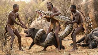 The Survival of the Hadzabe Tribe — Life in the Wild with Giant Pythons