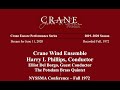 Crane encore performance series 1972 crane wind ensemble  harry i phillips conductor