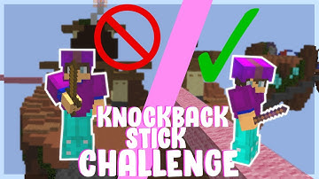 KNOCKBACK STICK CHALLENGE | Hypixel Bedwars (Minecraft)