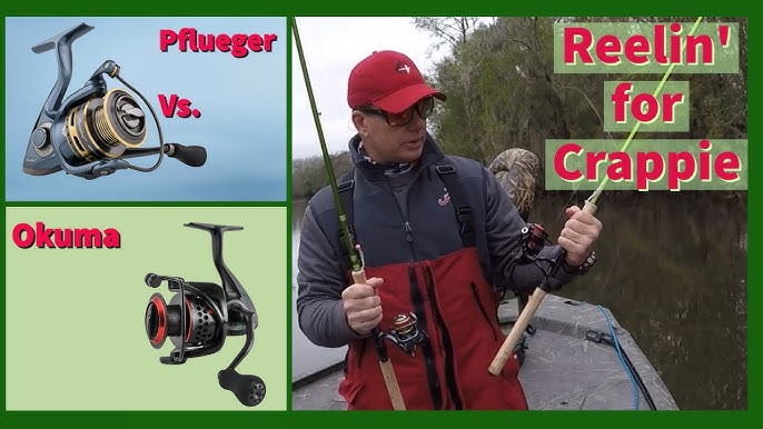 Pflueger President Spinning Reel Review ( Monster Crappie Catch!) 