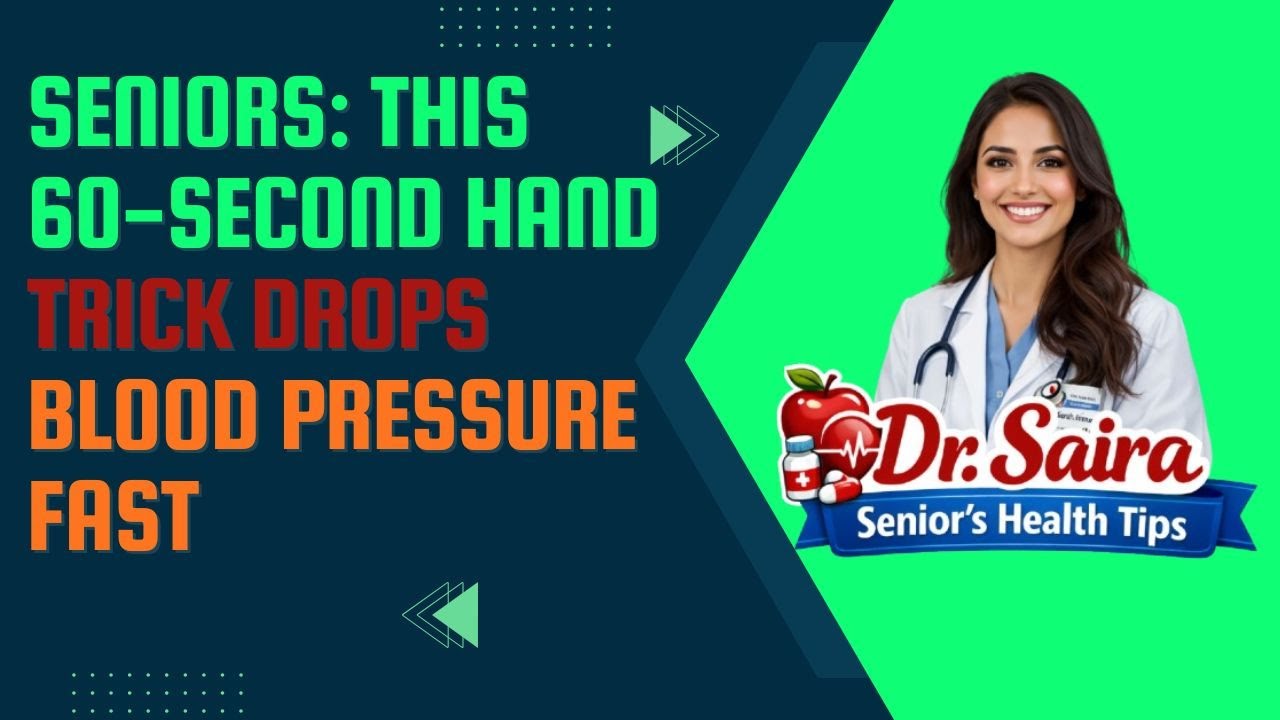 SENIORS: This 60-Second Hand Trick Drops Blood Pressure FAST , Dr . Saira Senior's Health Tips