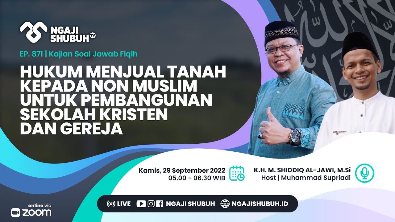 HUKUM MENJUAL TANAH KEPADA NON MUSLIM UNTUK PEMBANGUNAN SEKOLAH KRISTEN DAN GEREJA