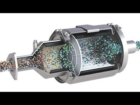 Diesel particulate filter animation