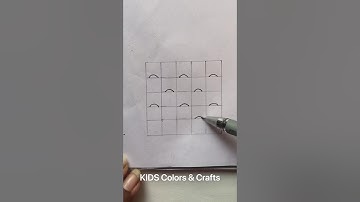 Step by step easy zentangle pattern for beginners / zentangle art #shorts #zentanglepattern