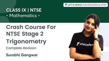Crash Course - NTSE Stage 2: Trigonometry | Complete Revision | Surabhi Gangwar
