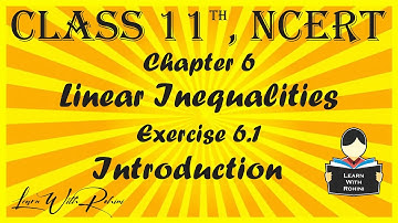 Linear Inequalities | Chapter 6 |Exercise 6.1 | Introduction | NCERT | Maths |Tamil | class 11