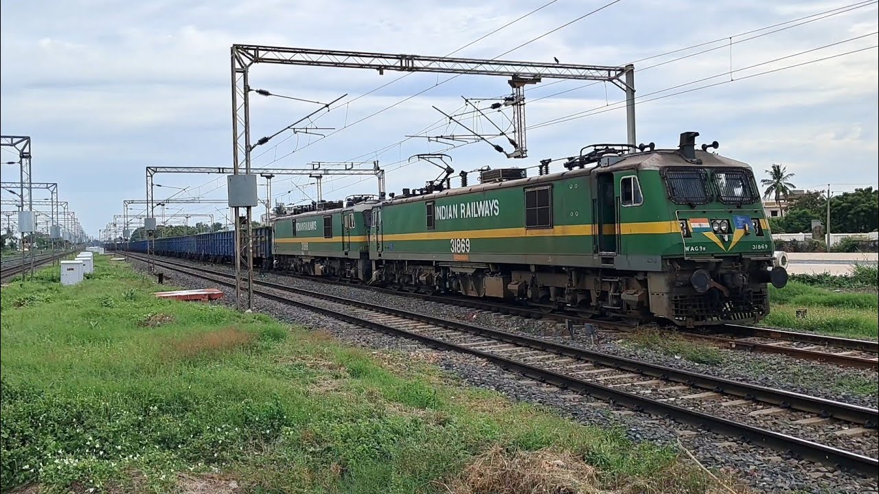High Speed Rail Gadi | Express Train Overtakes at Full Power | Indian Railways