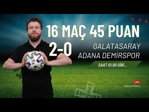16 Maç, 45 Puan... | Galatasaray 2-0 Adana Demirspor | Midstjö, Yunus, Icardi | Gelişine 76