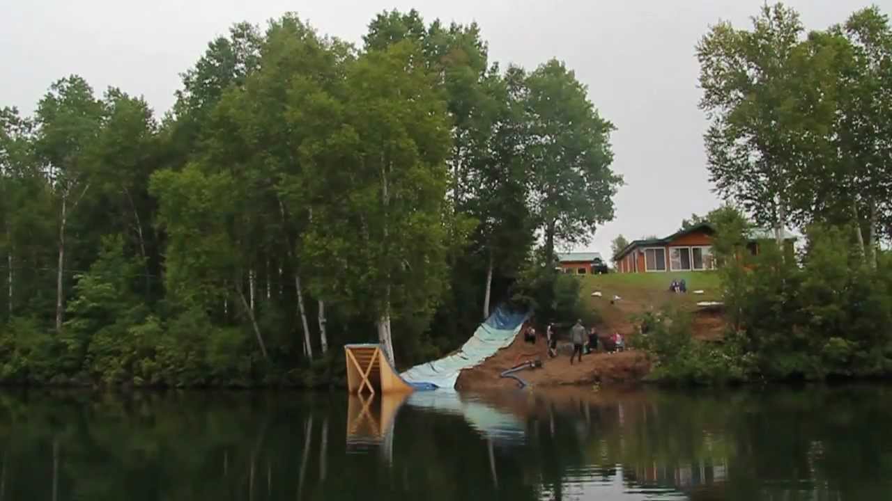 Double front flip Human Slingshot YouTube