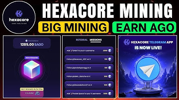 Hexacore New Telegram Bot Mining | Hexacore Mining Earn Free AGO Token | Hexa Core Telegram