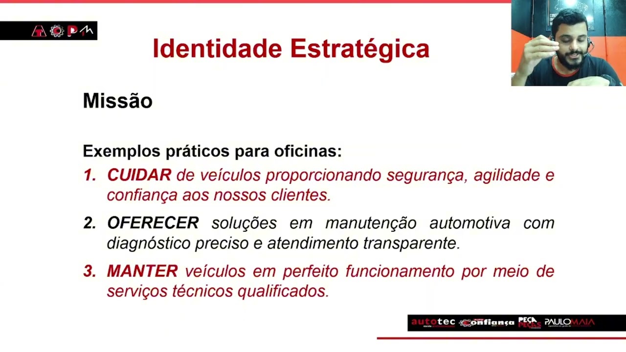 Como construir a Identidade Estratégica da minha oficina mecânica. ( Missão, visão e valores )