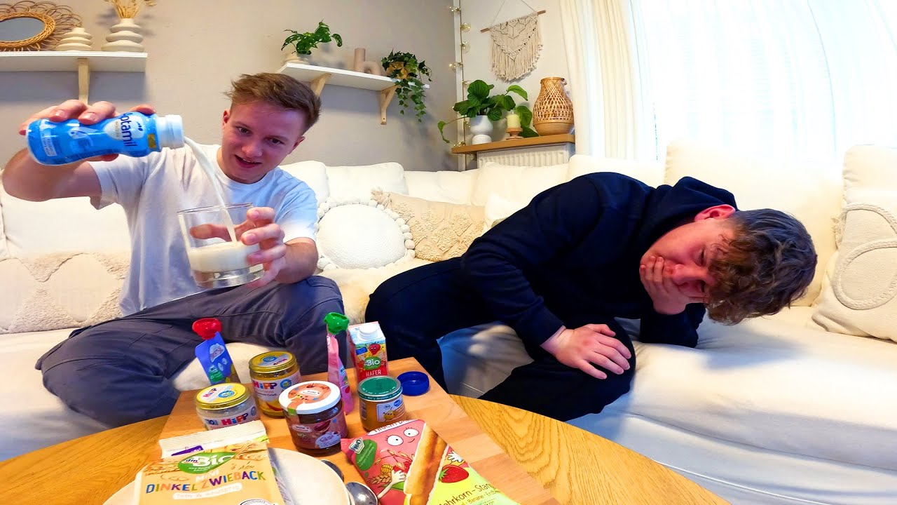 24h nur Babyfood erlaubt 👶🏻 Challenge Extrem mit @Ash5ive  @Echtso @marieland 🤣 TipTapTube UNCUT