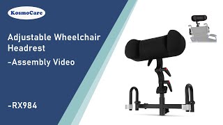 KosmoCare Adjustable Wheelchair Headrest - Assembly (RX984)