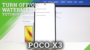 How to Manage Camera Watermark in POCO X3