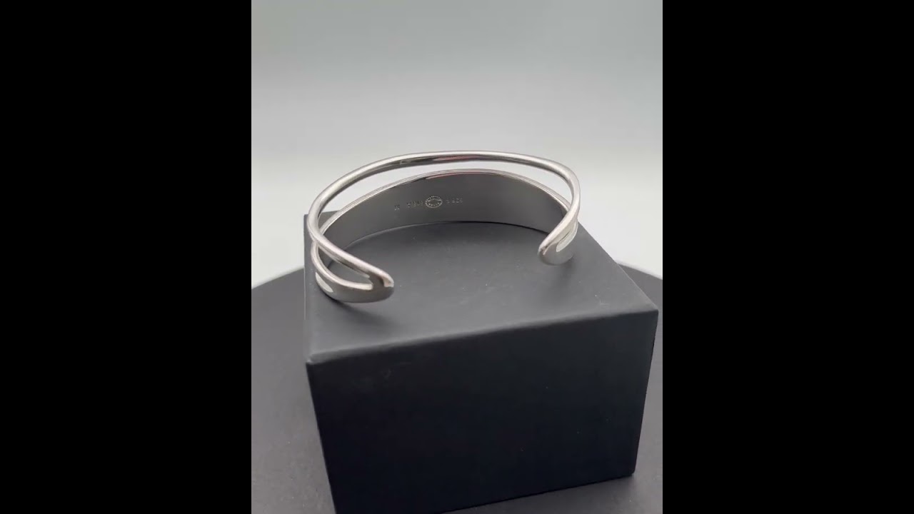 ジョージ ジェンセン スターリング シルバー バングル No 618 A Marcia