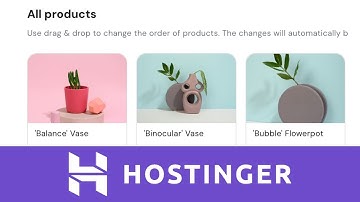 How To Reorder Products On Your Hostinger Website Builder