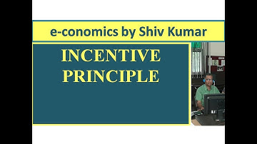 e-conomics by Shiv Kumar: Incentive Principle