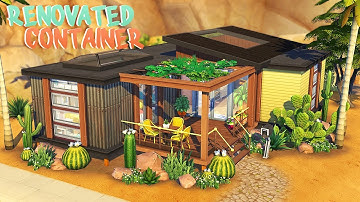 RENOVATED CONTAINER HOME 🌞 | The Sims 4 | Speed Build