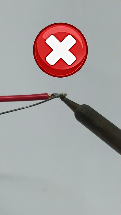How to solder wire properly #soldering #shorts