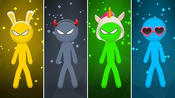 Stickman Funny Minigames - Stickman Party 1234 Player 2022 Gameplay Walkthrough Android iOS