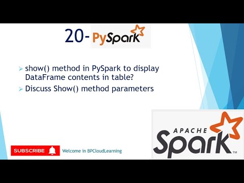 20- show() method in Pyspark to display Dataframe contents in Table | Azure Databricks in Hindi
