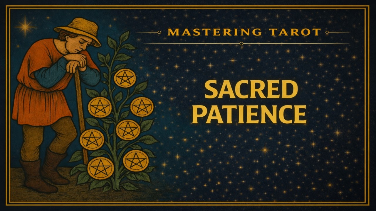 Seven of Pentacles: The Long Term Harvest Path #mrcosmic #tarotdeepdive thumbnail