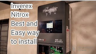 #inverex #nitrox 8kw complete settings and easy way to install at home| #inverter #solarinstallation