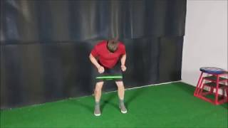 Hip Band Front Back Line Jump