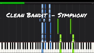 Miniatura del video "Clean Bandit  - Symphony feat. Zara Larsson Piano Tutorial"
