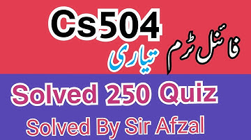Cs504 final term preparation 2022||Cs504 final term current paper 2022||Cs504 current paper 2022||