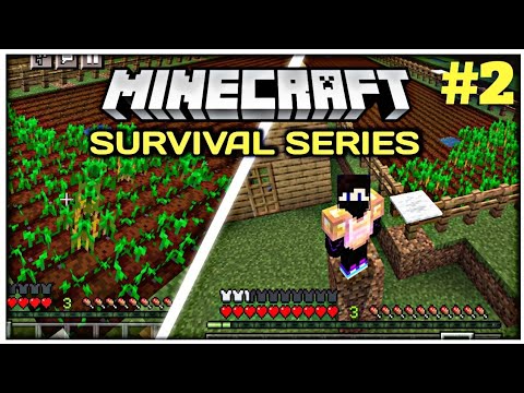 Minecraft Survival series in Hindi part #2 || Pocket Edition || Bedrock ...